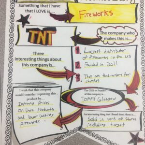 A poster with some writing on it