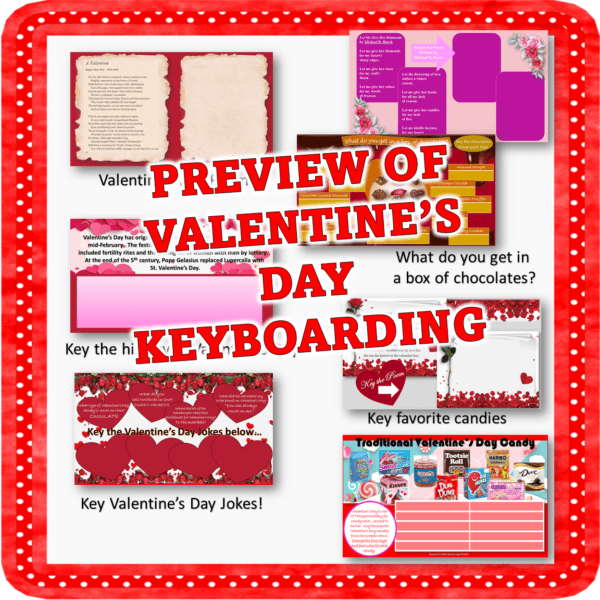 A valentine 's day keyboarding activity for students