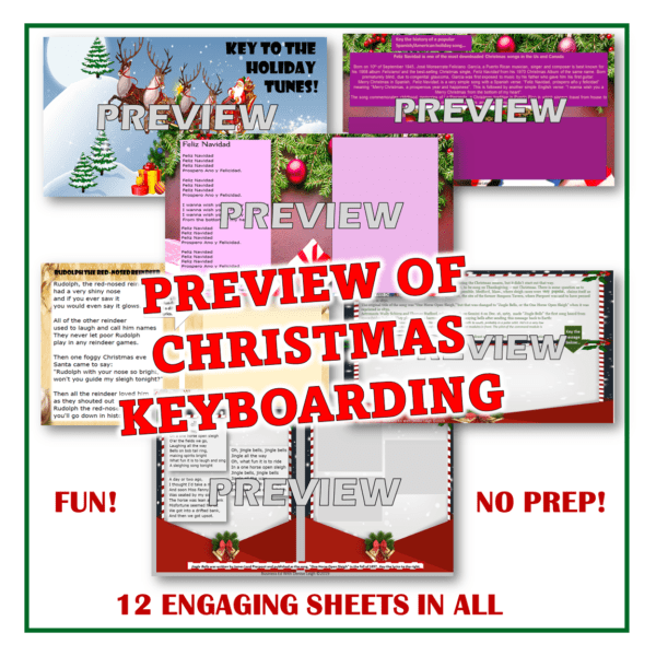 A preview of christmas keyboarding