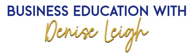 A blue and yellow logo for the education department.