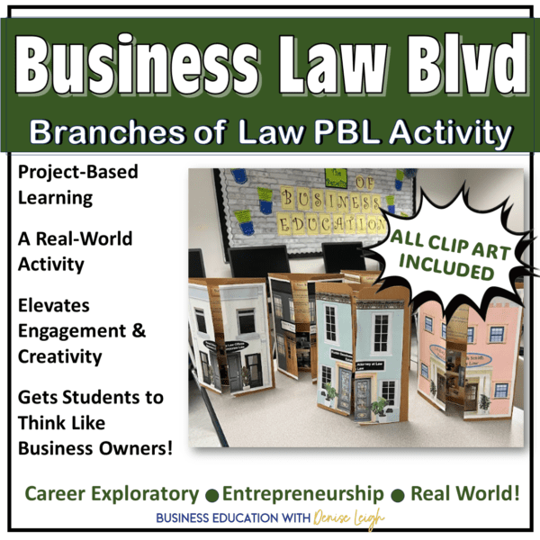 A project based learning activity for business law