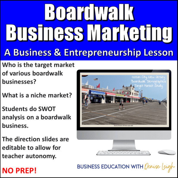 A business and entrepreneurship lesson on boardwalk businesses