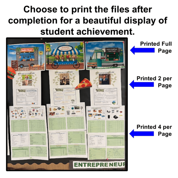 A display of student achievements for the classroom