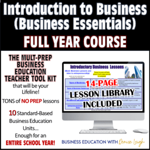 A full year course on business essentials for students