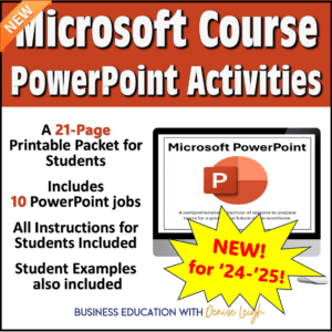 A 2 1-page printable packet for students to learn microsoft powerpoint.