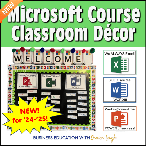 A classroom decoration kit for microsoft course