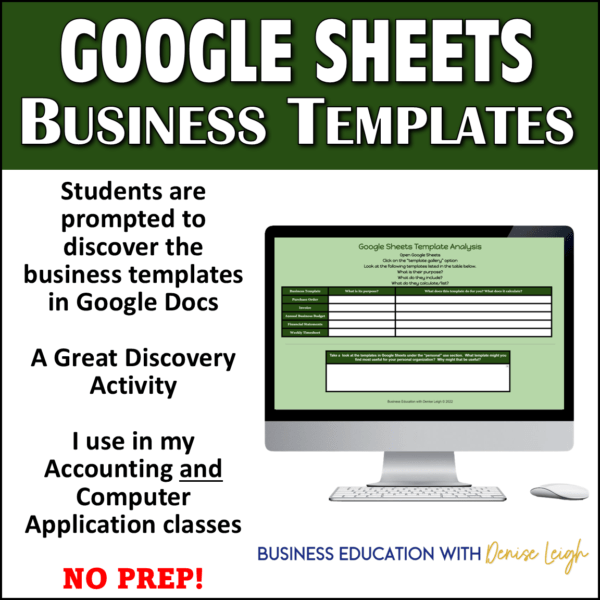 Google Sheets Business Docs Templates Lesson