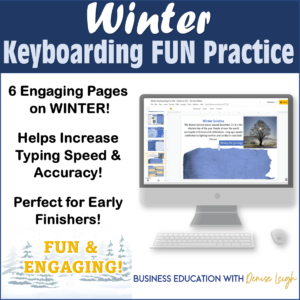 Winter Keyboarding Fun Typing