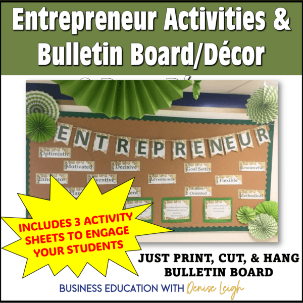 Entrepreneurship Class Bulletin Board