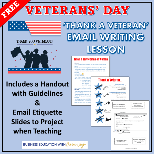 Veterans Day Letter Writing Lesson