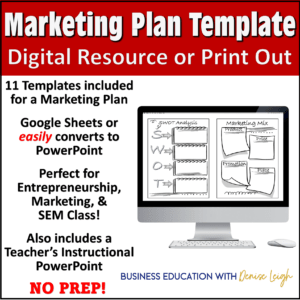 Marketing Plan Template lesson