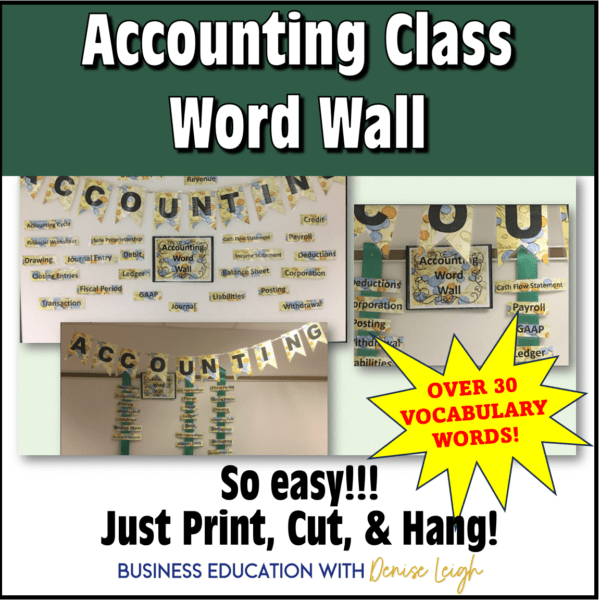 Accounting Word Wall