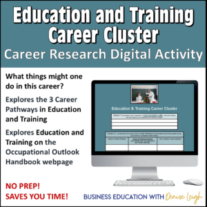 Education and Training Career Cluster lesson