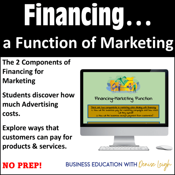 Financing as a Marketing Function lesson