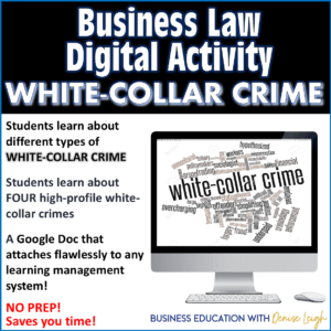 White Collar Crime Business Law Lesson