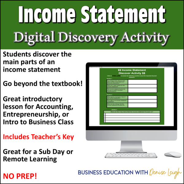 Income Statement Accounting Lesson