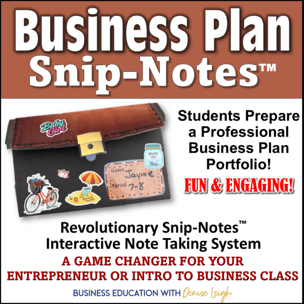 Business Plan Snip Notes