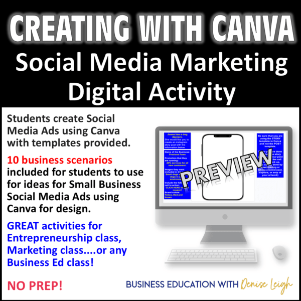 Canva Social Media activity