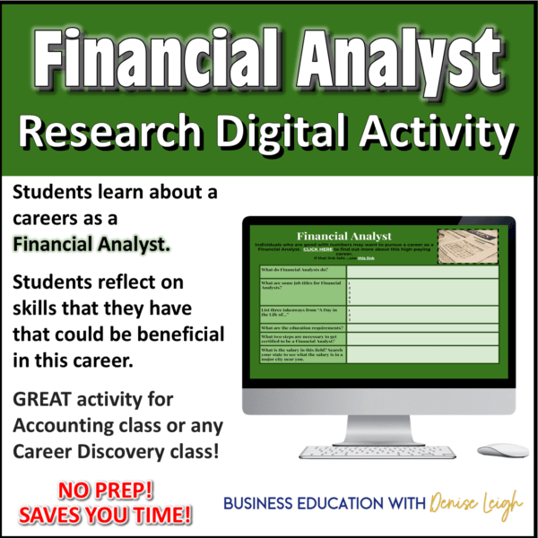 Financial Analyst Career Lesson