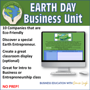 Earth Day Business lesson