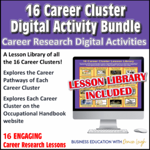 16 Career Clusters Lessons