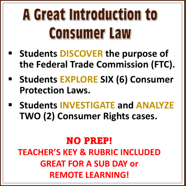 Consumer Law lesson