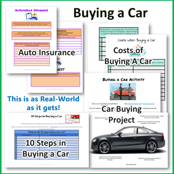 Buying a Car and Car Expenses Unit