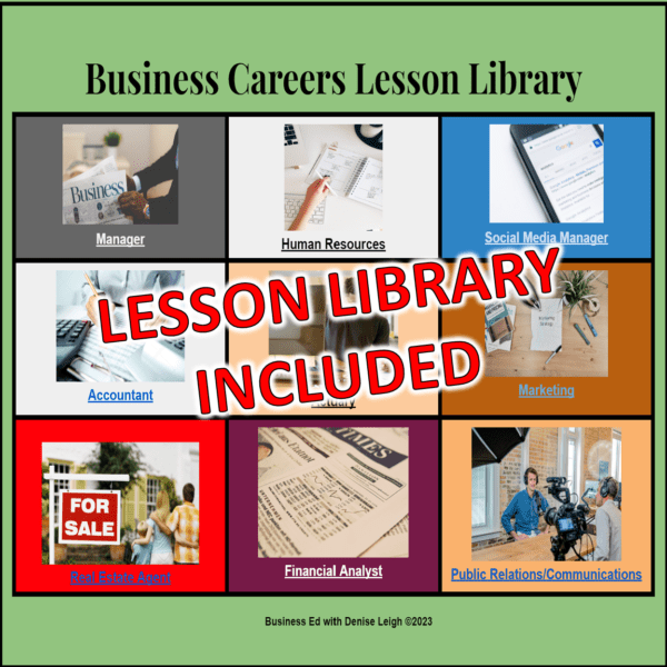 Business Careers Lessons