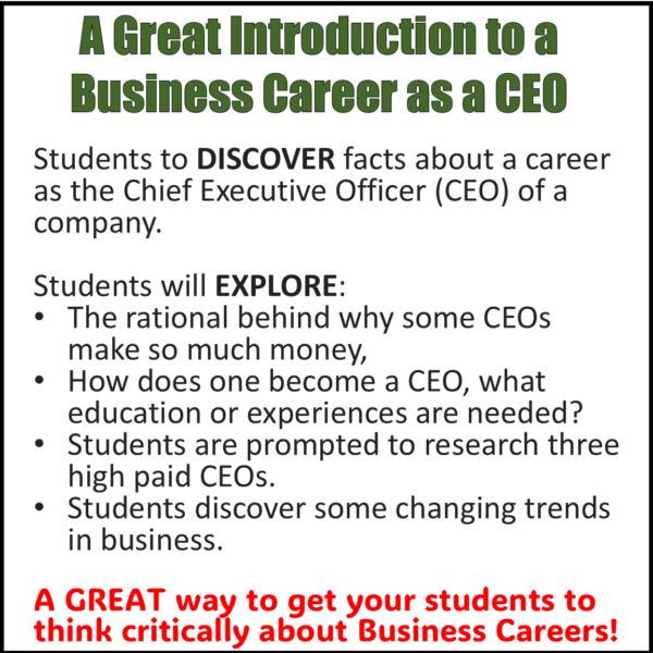 CEO Career Study Lesson