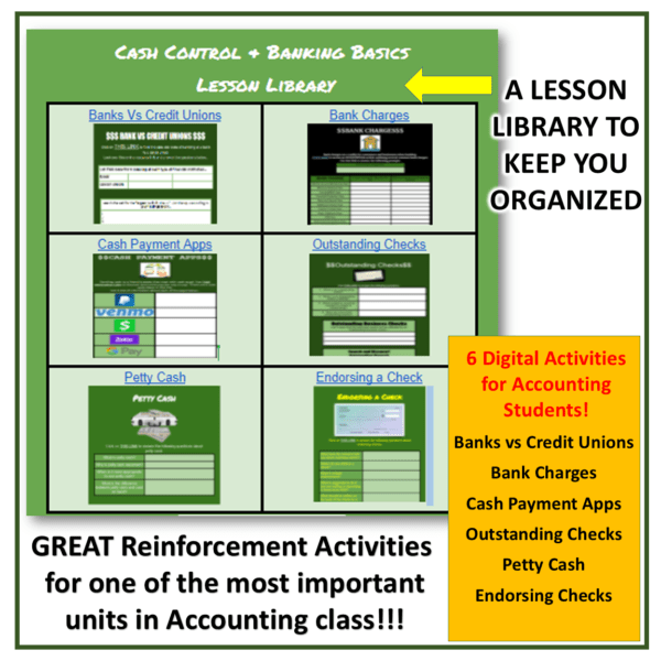 Cash Control and Banking Basics lessons