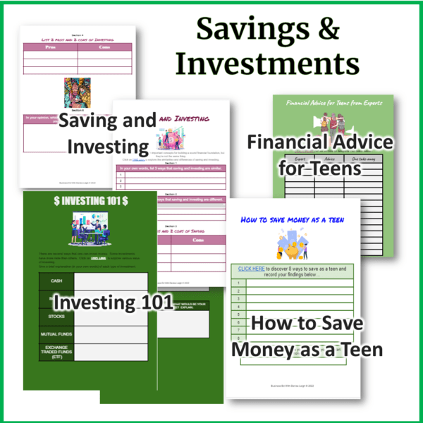 Savings and Investing Unit