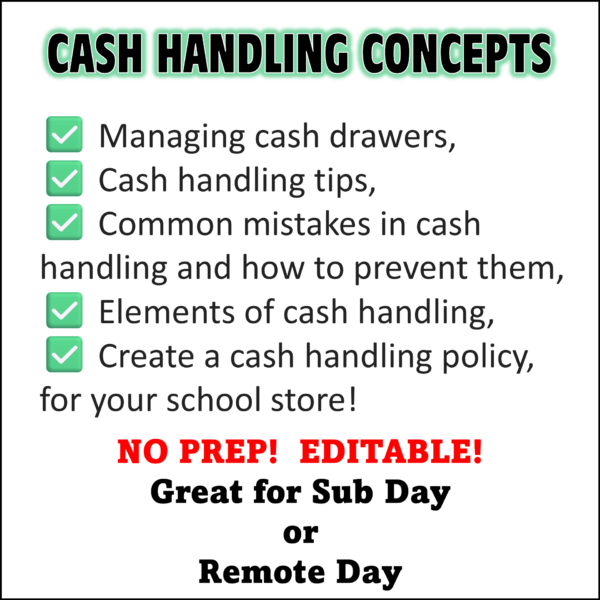 Cash Handling Lesson