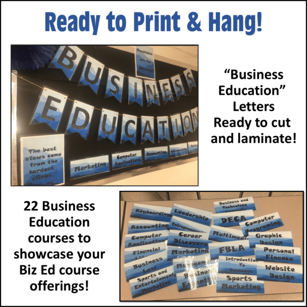 Business Education Class Bulletin Board