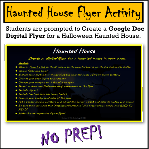 Halloween Google Doc Activity