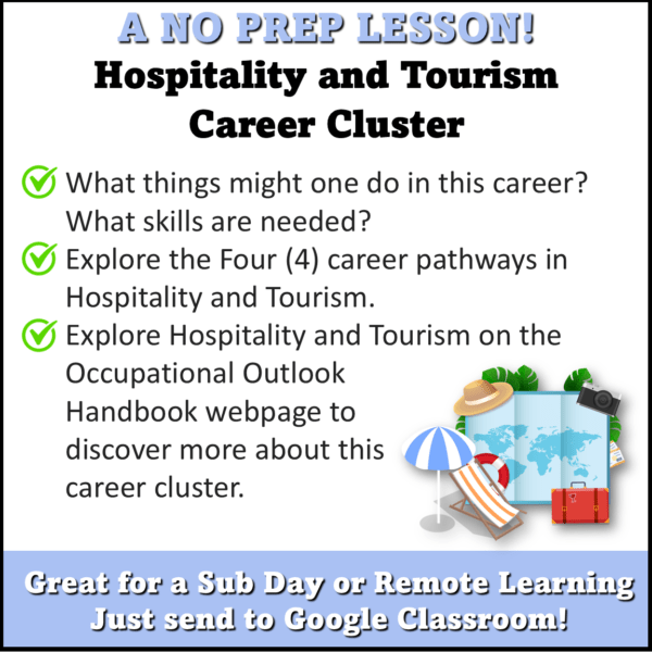 Hospitality and Tourism Career Cluster lesson