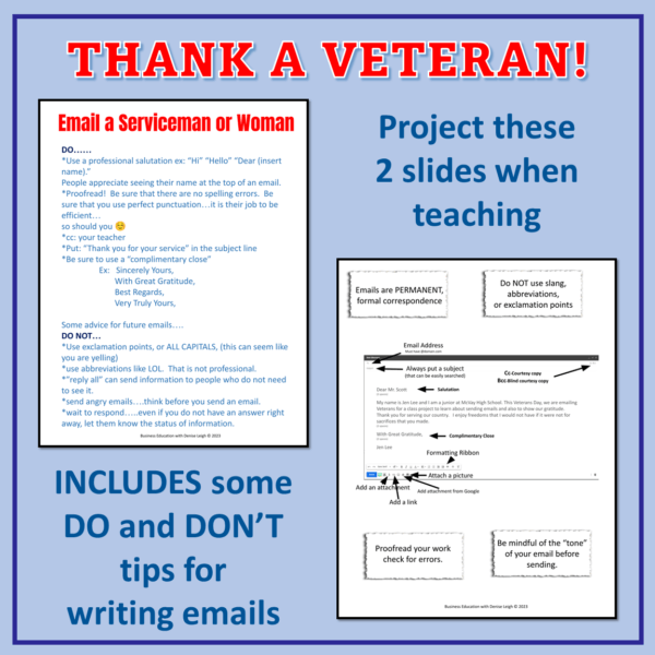 Veteran's Day Email