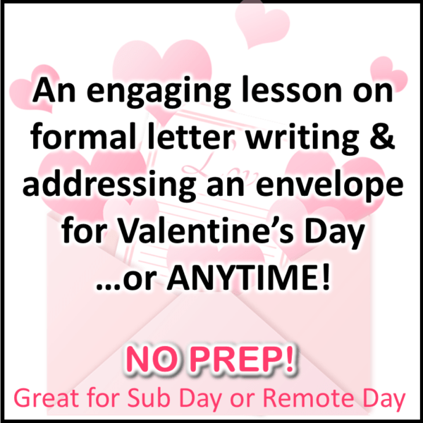 Small Business Love Letter Writing Activity