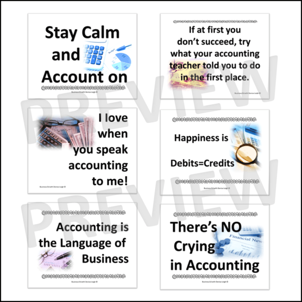 Accounting Class Posters