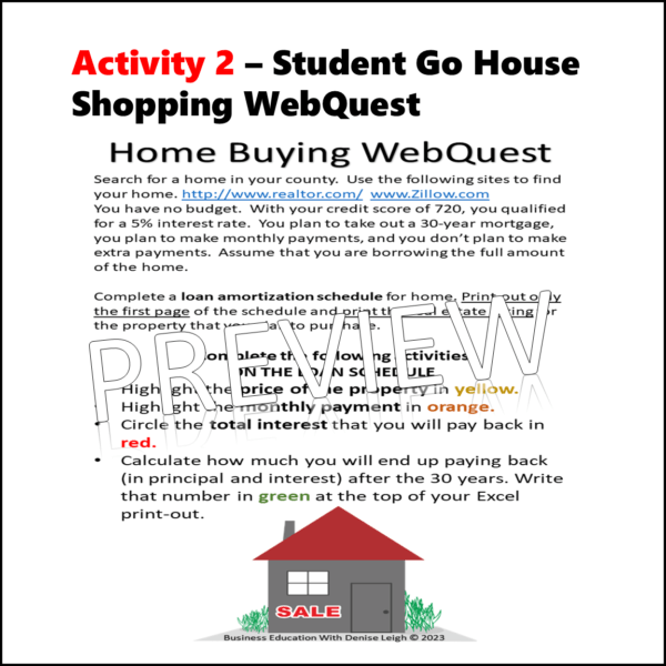 Buying a Home Reality Check Lesson