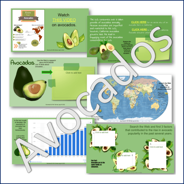 International Business Case Study Activity on AVOCADOS