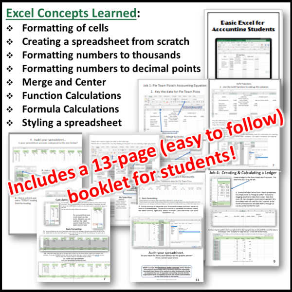 Accounting Excel Activities