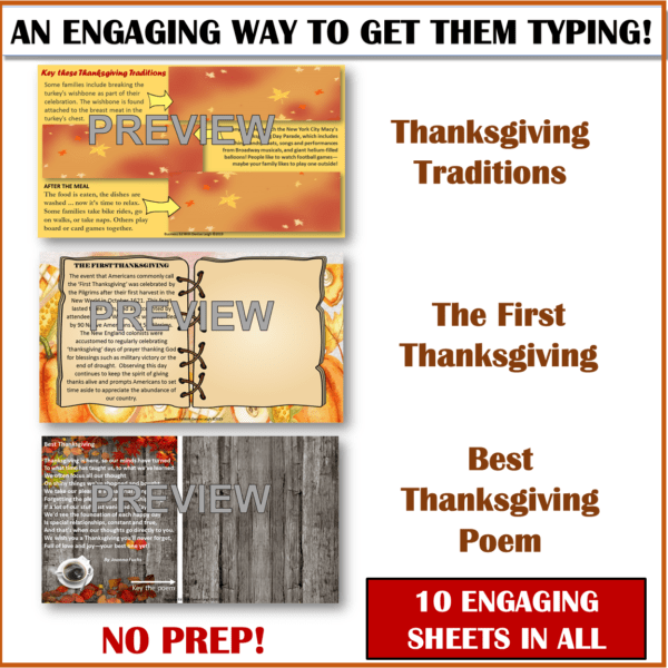 Thanksgiving Keyboarding