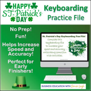 St. Patrick's Day Keyboarding