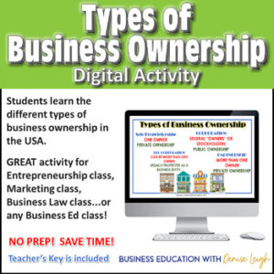 Types of Business Ownership lesson