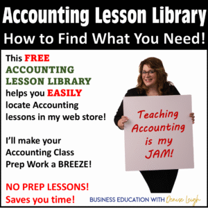High School Accounting lessons