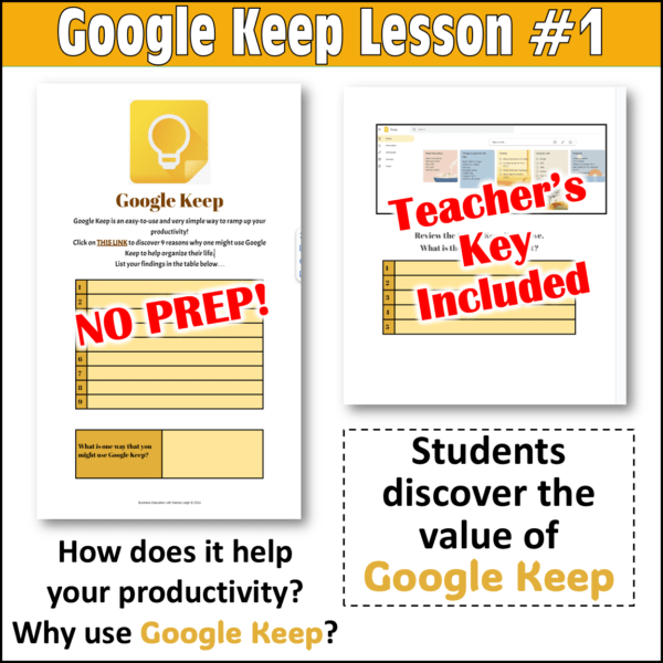 Google Keep Lesson