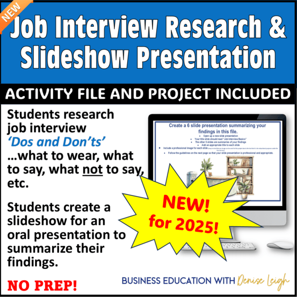 Job Interview Tips and Slideshow lesson
