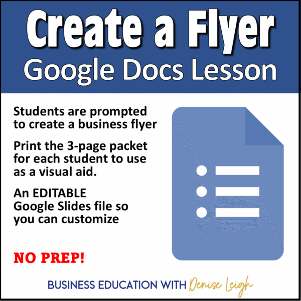 Create a Flyer in Google Docs