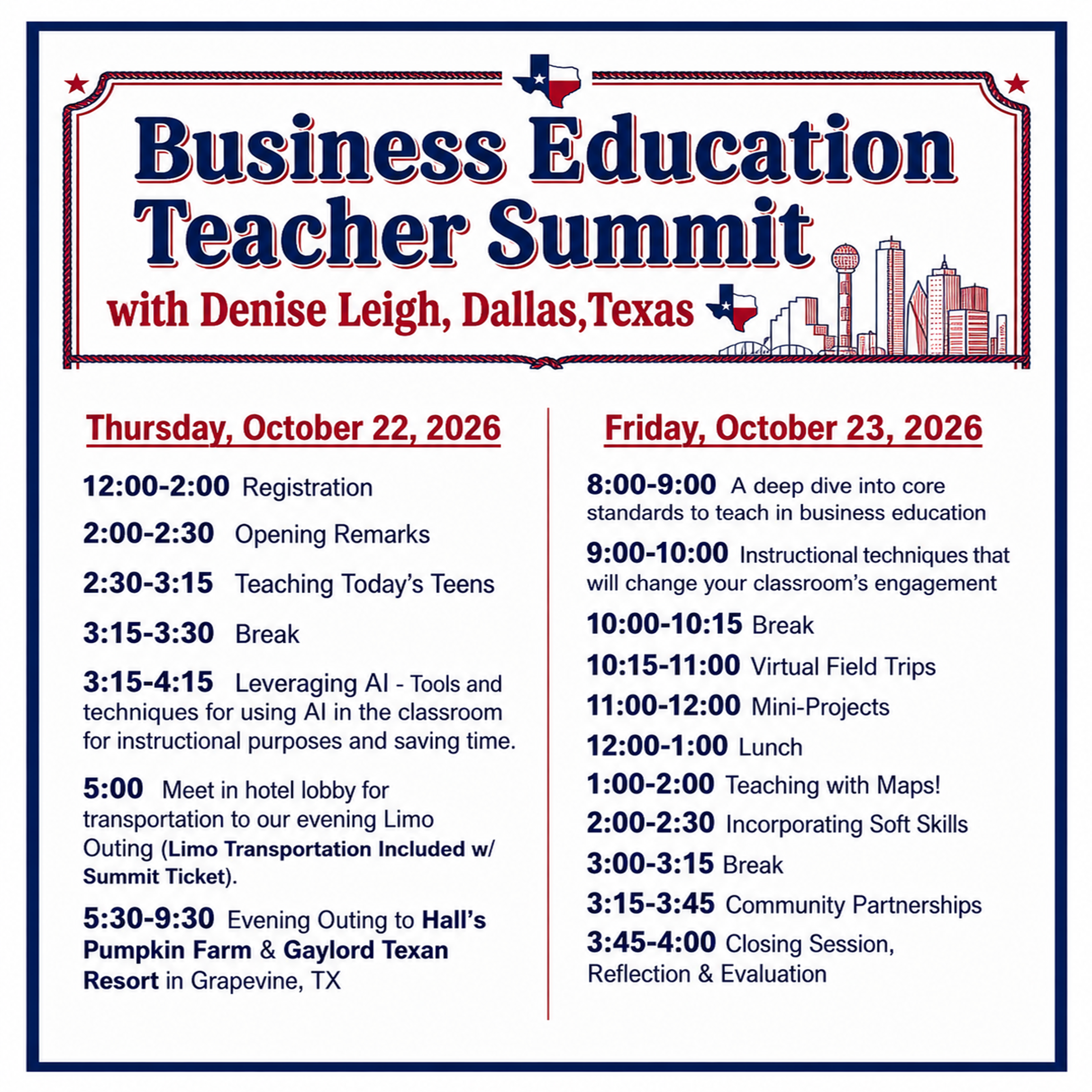 Denise Leigh Business Education Teacher Summit