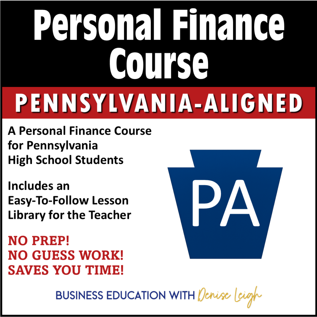 Pennsylvania Personal Finance Course Curriculum